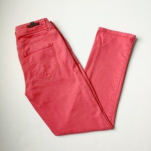 Lauren Conrad coral cropped jeans